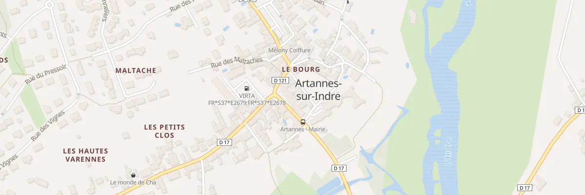 Plan du 9 Av de la Vallée du Lys à Artannes-sur-Indre