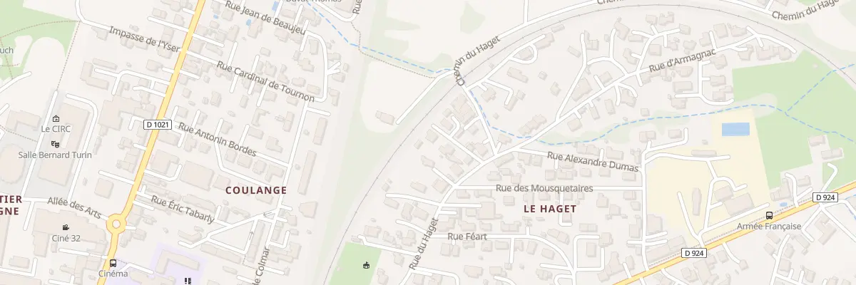Plan du 3550Y Imp Pollard à Auch