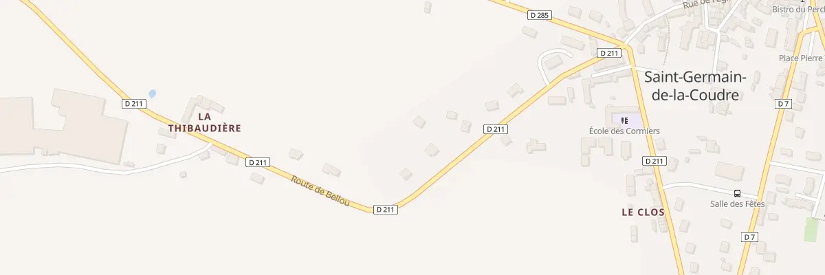 Plan du 12 Rte de Bellou à Saint-Germain-de-la-Coudre