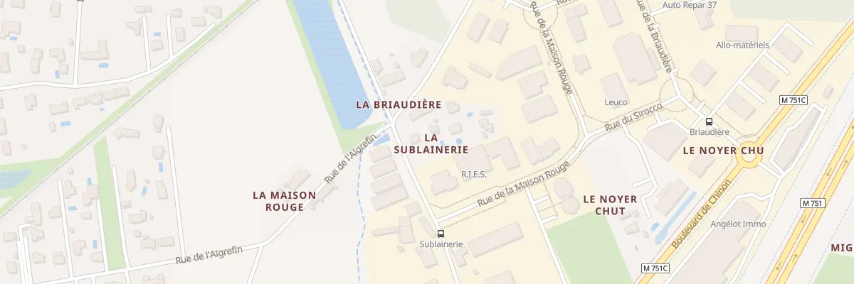 Plan du 19 Rue de la Sublainerie à Ballan-Miré