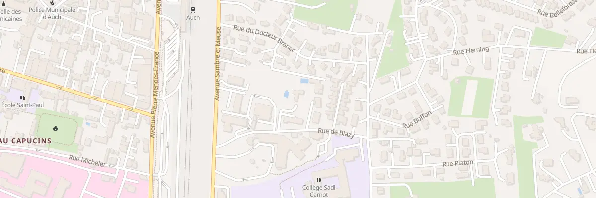 Plan du 5 Blazy à Auch