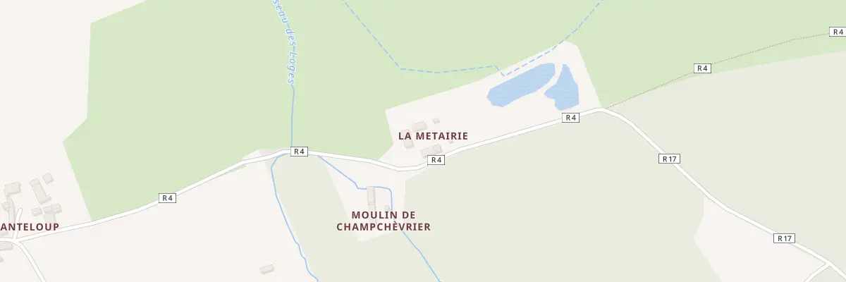 Plan du 5333 La Metairie à Coudrecieux