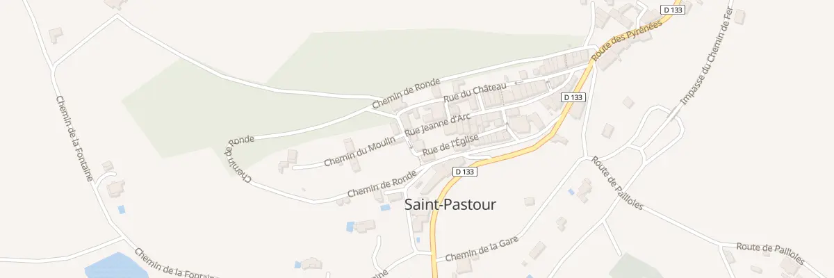 Plan du 12 Rue de l’Eglise à Saint-Pastour