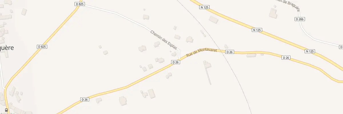 Plan du 156 Pujaux à Labroquère
