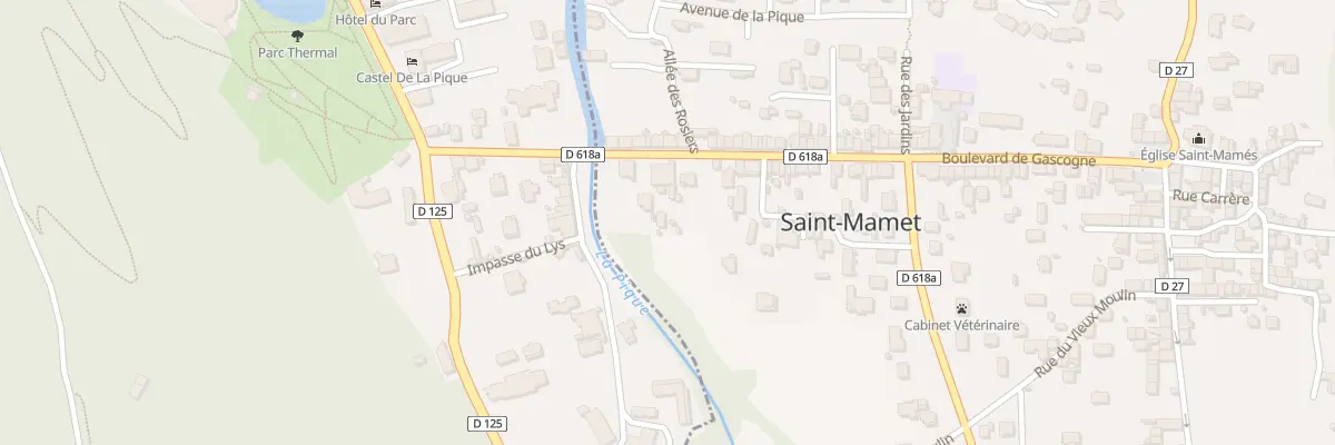 Plan du 4 Bd de Gascogne à Saint-Mamet