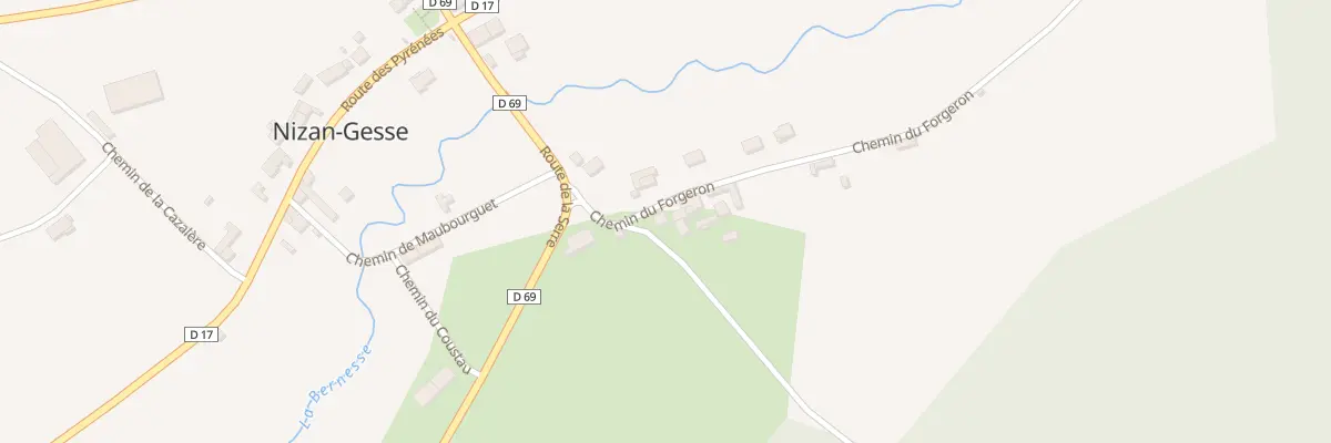 Plan du 44 Bernet à Nizan-Gesse