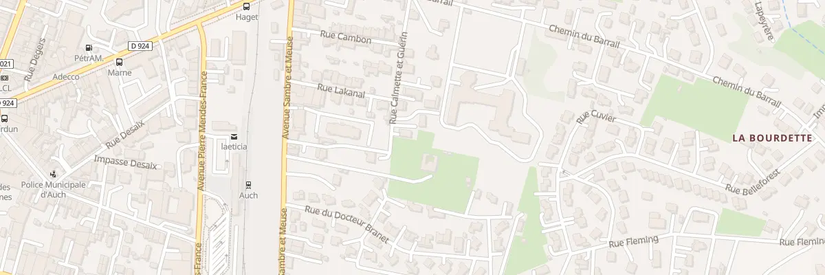 Plan du 6 Rue Calmette et Guérin à Auch