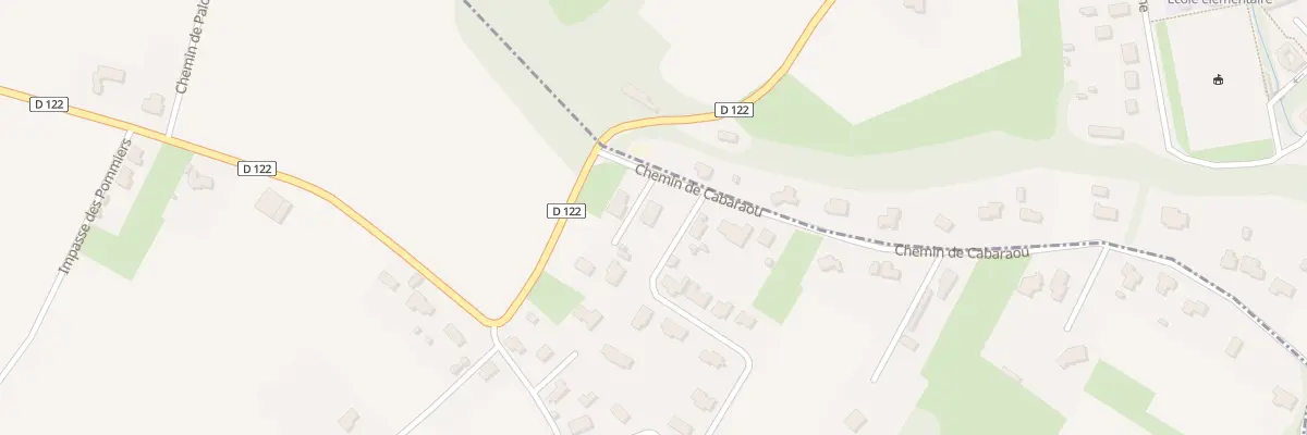 Plan du 6 Che CABARAOU à Izaourt