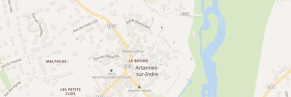 Plan du 2 Rue de la Fontaine Sainte à Artannes-sur-Indre