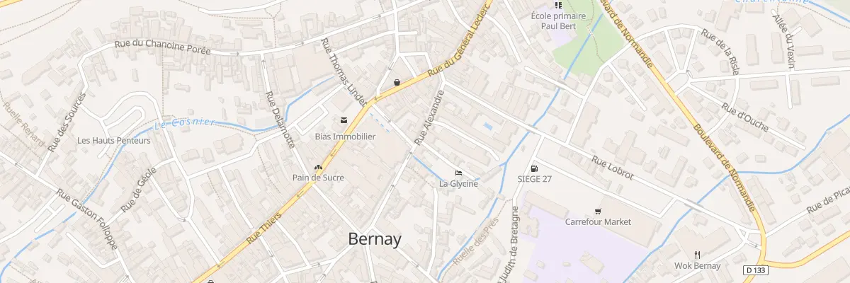 Plan du 24 Rue Alexandre à Bernay