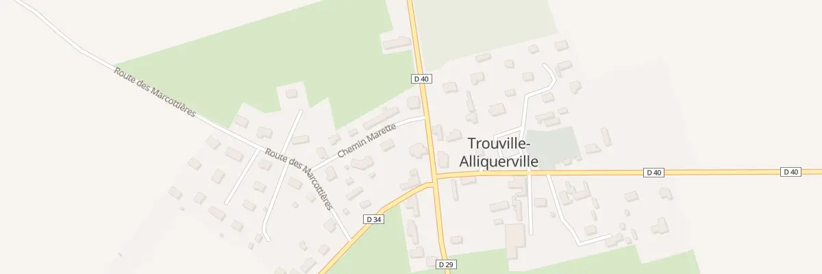 Plan du 55 Rte de la Voie Romaine à Trouville-Alliquerville