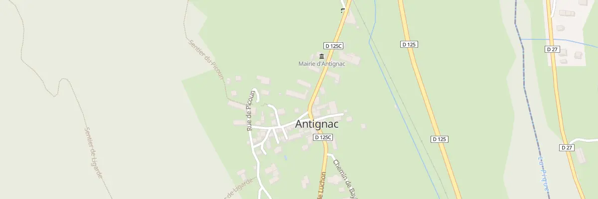 Plan du 9014 Av de Luchon à Antignac