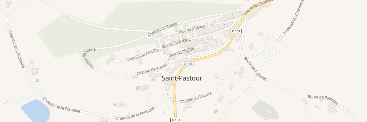 Plan du 1 Rue des Remparts à Saint-Pastour