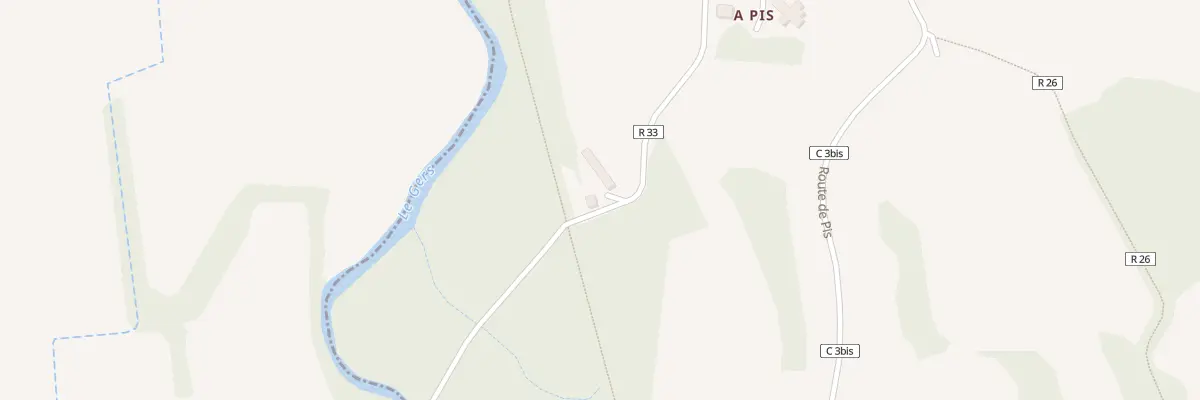 Plan du 164 Rte de Pis à Castéra-Lectourois