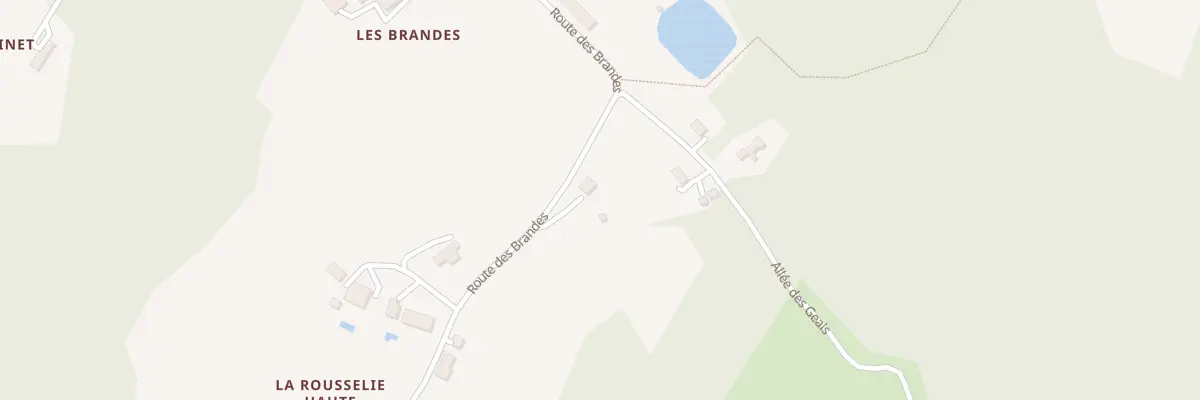 Plan du 866 Rte des Brandes à Bussac