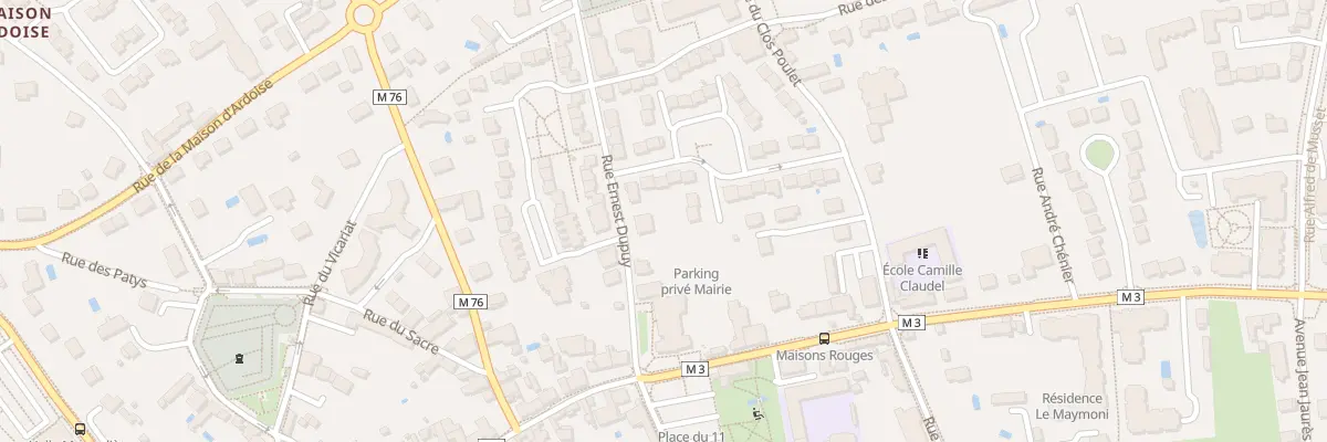 Plan du 6 Rue Ernest Dupuy à Fondettes