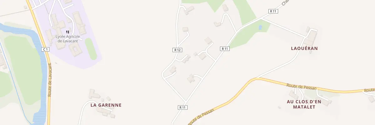 Plan du 156 Chem des Thermes à Pavie