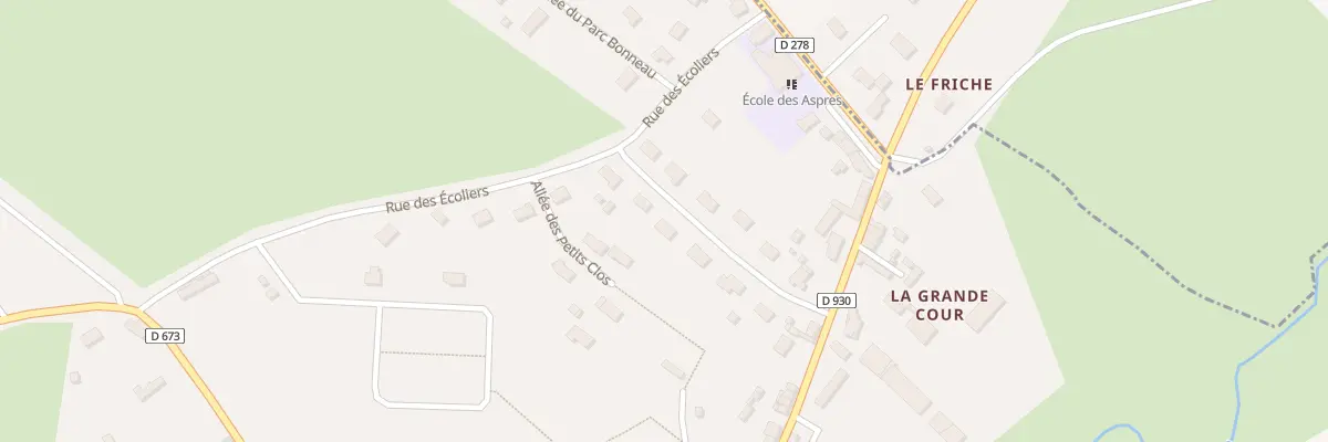 Plan du 7 Rue du Clos Baron aux Aspres