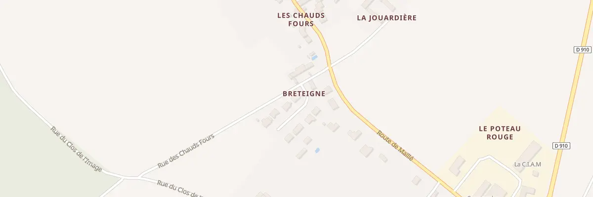 Plan du 2 All de Breteigne à La Celle-Saint-Avant