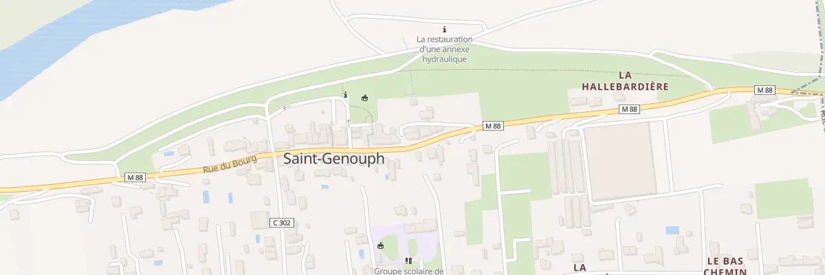 Plan du 15 Rue du Bourg à Saint-Genouph