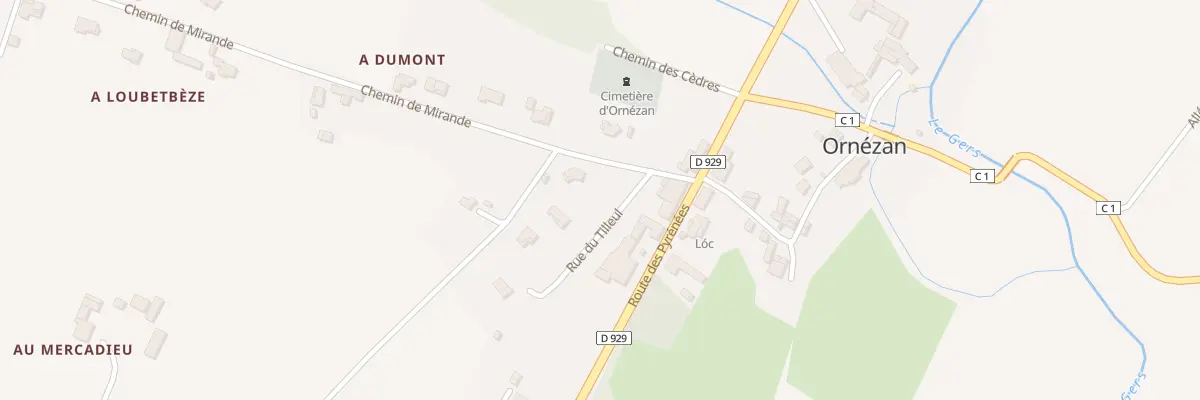 Plan du 52 Rue du Tilleul à Ornézan