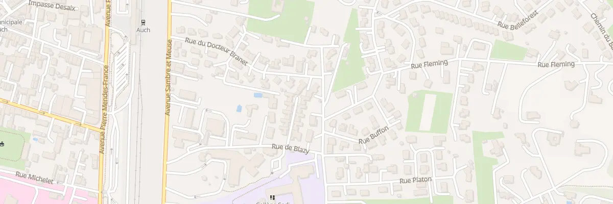Plan du 11 Rue de Blazy à Auch