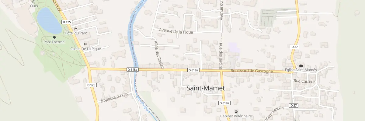 Plan du 23 Bd de Gascogne à Saint-Mamet