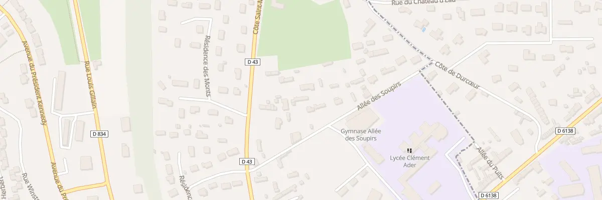 Plan du 3 All des Soupirs à Bernay