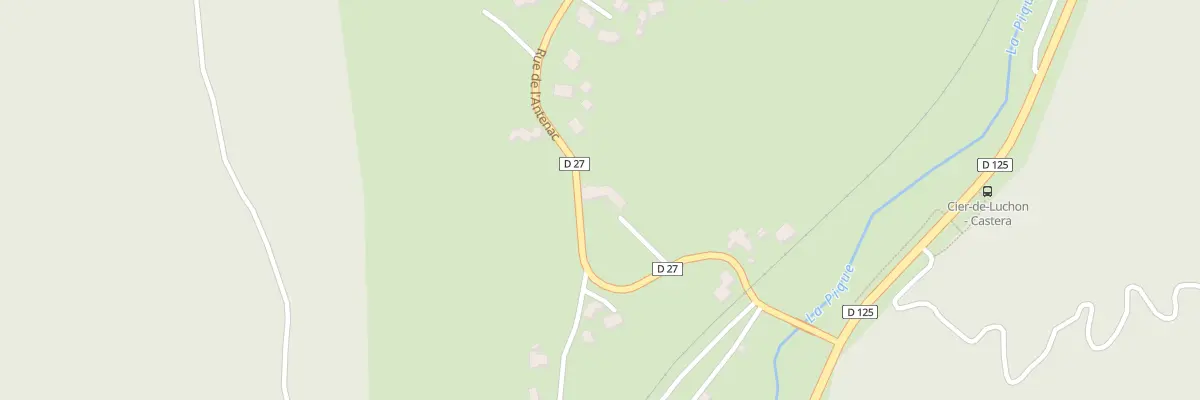 Plan du 12 Castera à Cier-de-Luchon