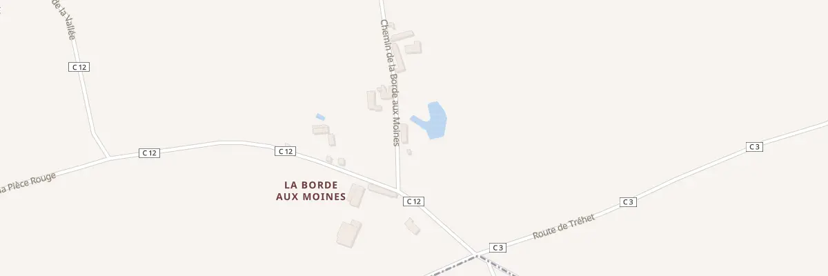 Plan du 2 La Borde aux Moines à La Chartre-sur-le-Loir