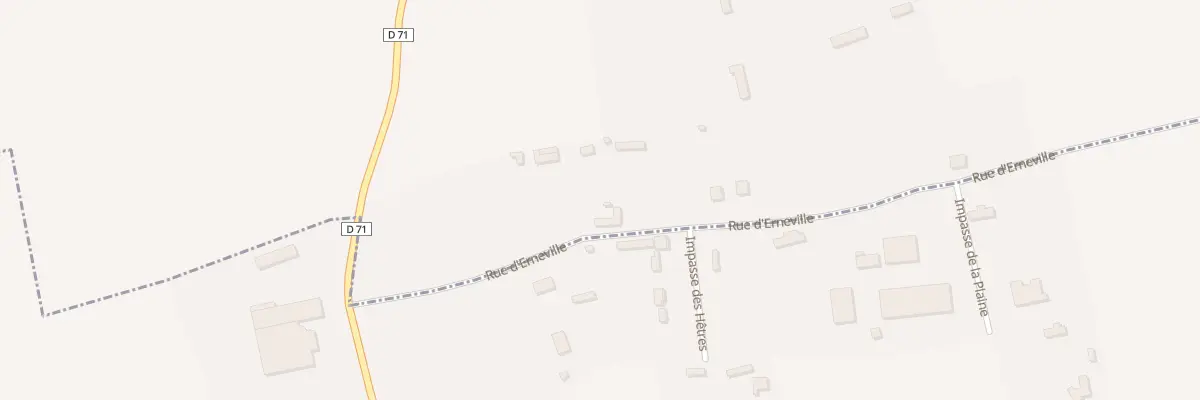 Plan du 5 Rte d’Erneville à Canouville