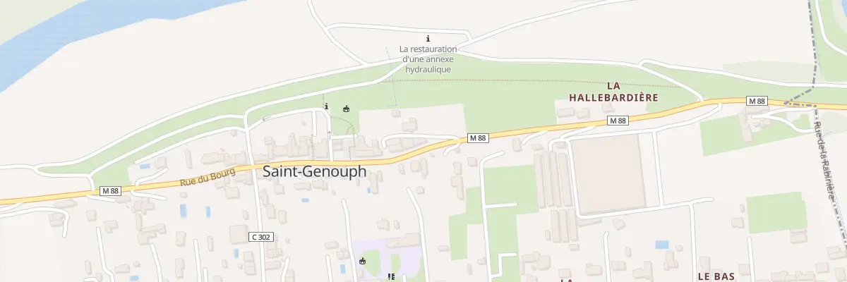 Plan du 9 Rue du Bourg à Saint-Genouph