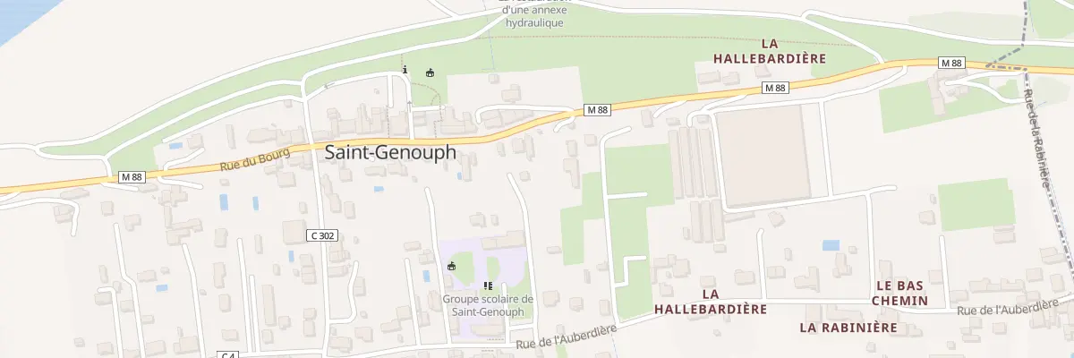Plan du 10 Rue du Bourg à Saint-Genouph