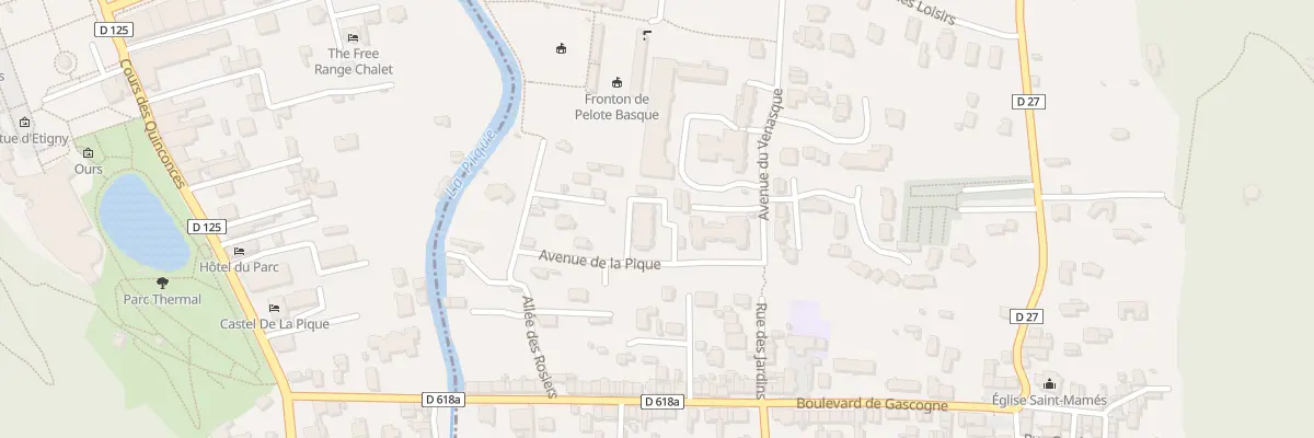Plan de Av de la Pique à Saint-Mamet