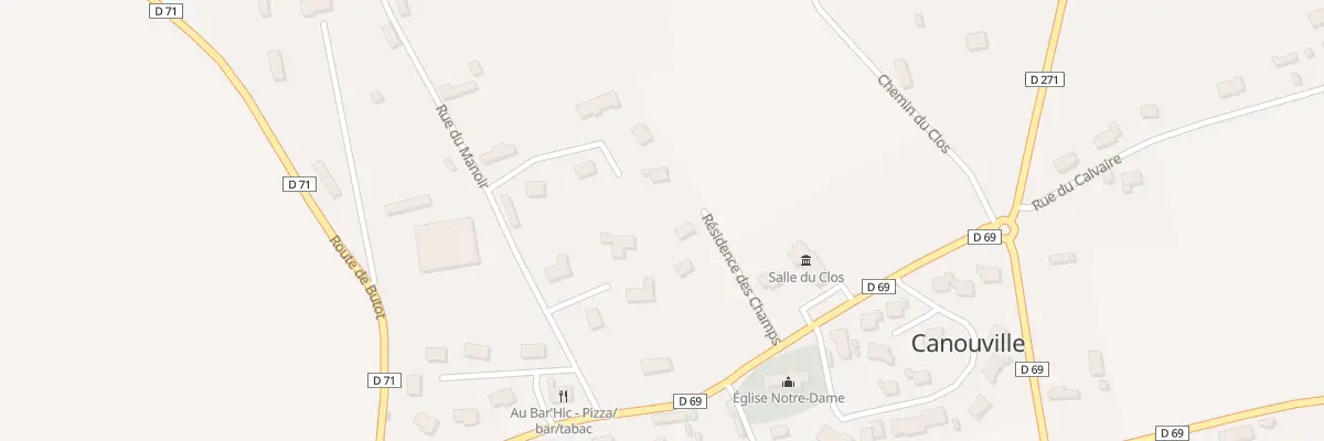 Plan du 5 Rue de l’Eglise à Canouville