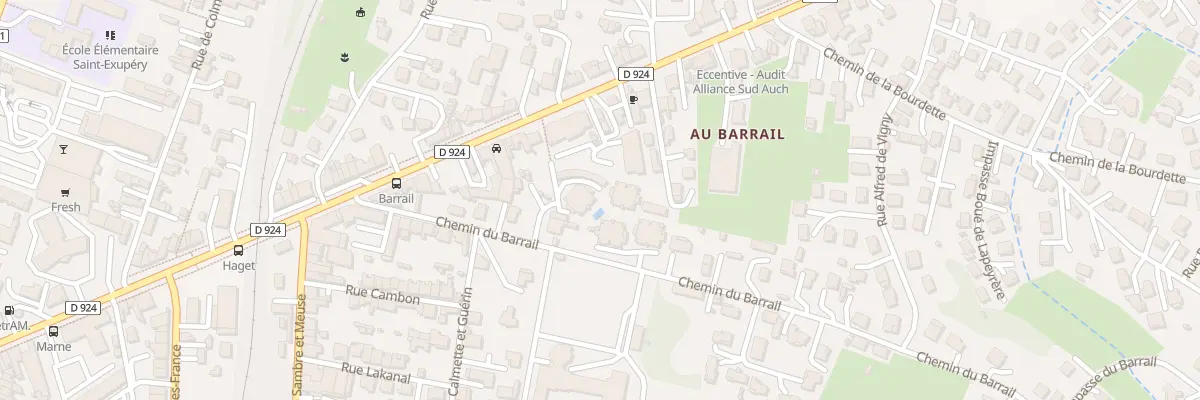Plan du 31 Che du Barrail à Auch