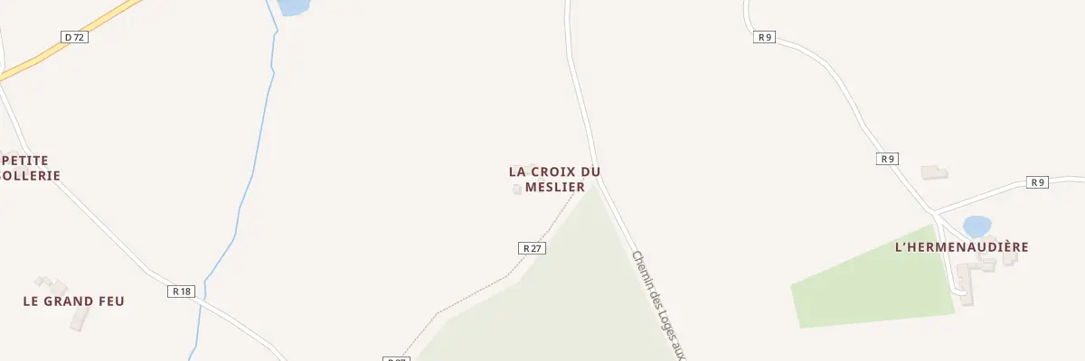 Plan du 5357 La Croix du Meslier à Coudrecieux