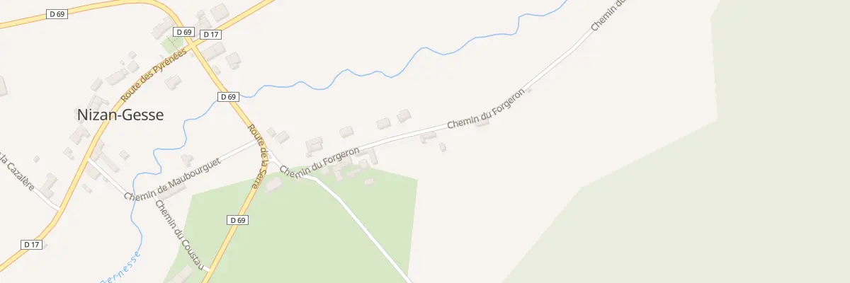 Plan du 42 Bernet à Nizan-Gesse