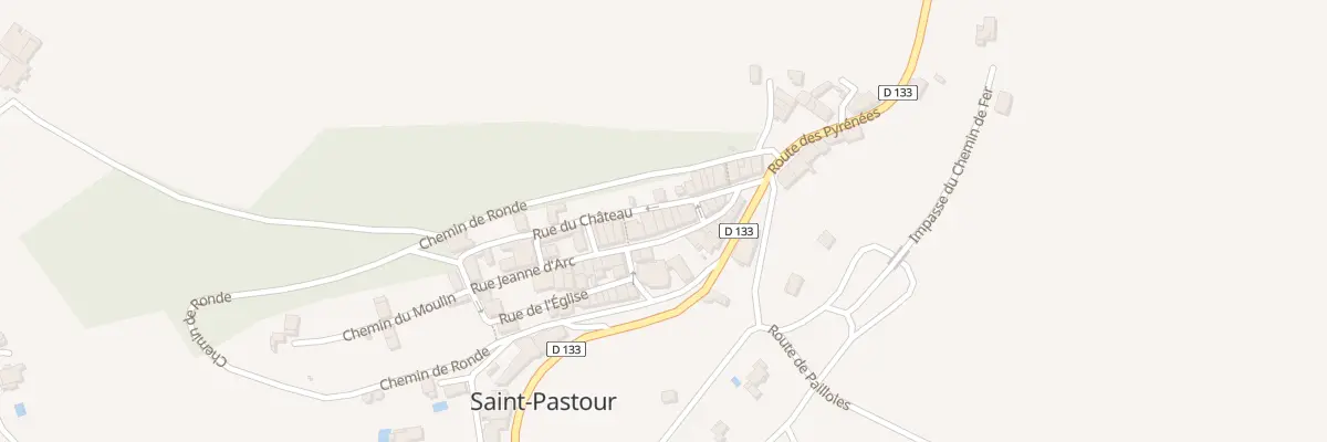 Plan du 14 Rue Jeanne d’Arc à Saint-Pastour