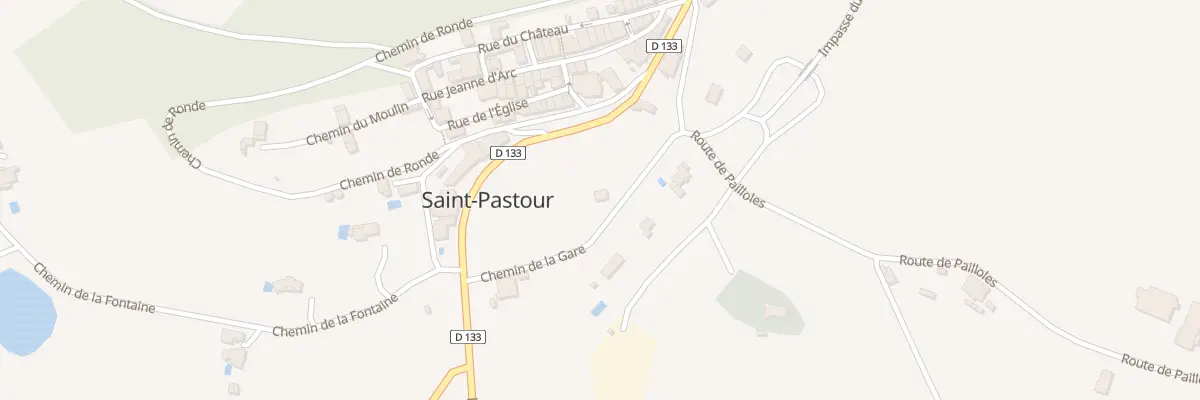 Plan du 2 Che de la Gare à Saint-Pastour