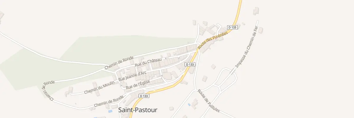 Plan du 8 Rue Jeanne d’Arc à Saint-Pastour