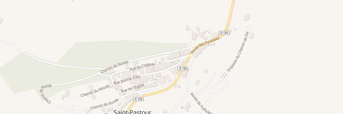 Plan du 18 Rue du Château à Saint-Pastour