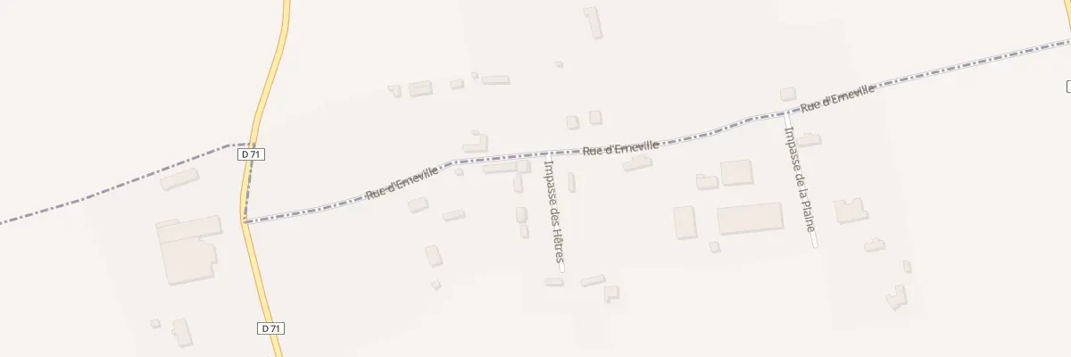 Plan du 270 Rue d’Erneville à Ouainville