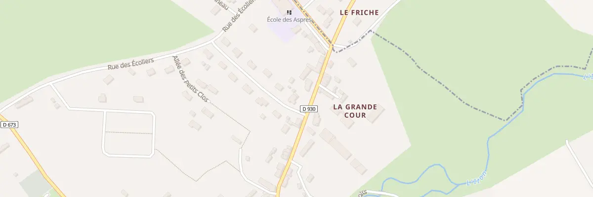Plan du 2 Rue du Clos Baron aux Aspres