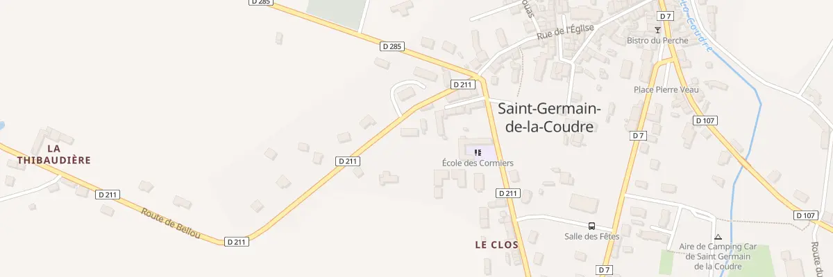 Plan du 1B Rte de Bellou à Saint-Germain-de-la-Coudre