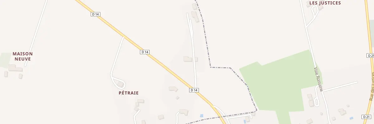 Plan du 58 Petraie à Monsaguel