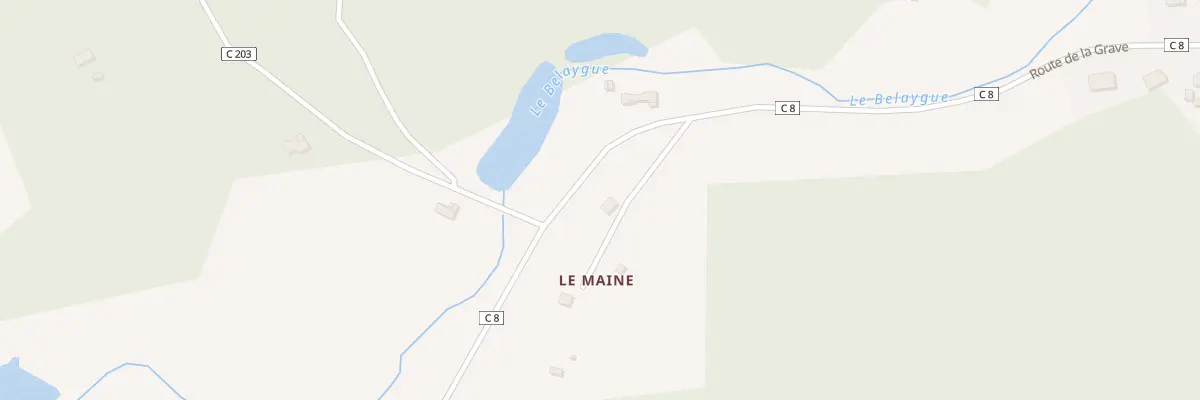 Plan du 2067 Rte de la Grave à Brantôme en Périgord