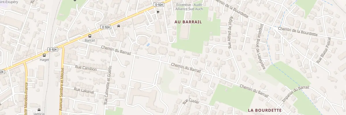 Plan du 35 Che du Barrail à Auch