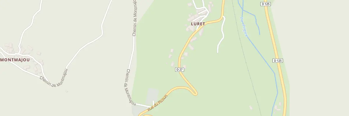 Plan du 124 Luret à Cier-de-Luchon