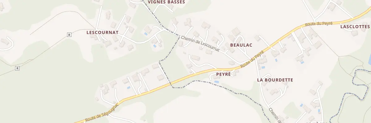Plan du 73 Rte du Peyré au Passage